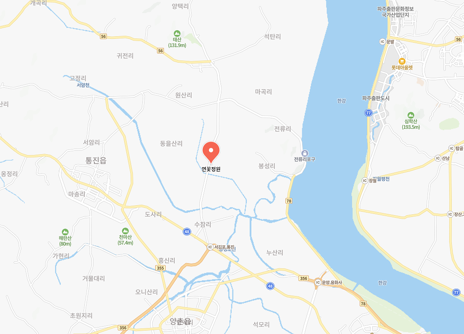 연꽃정원 오시는 길 (클릭 시 네이버플레이스 열림)